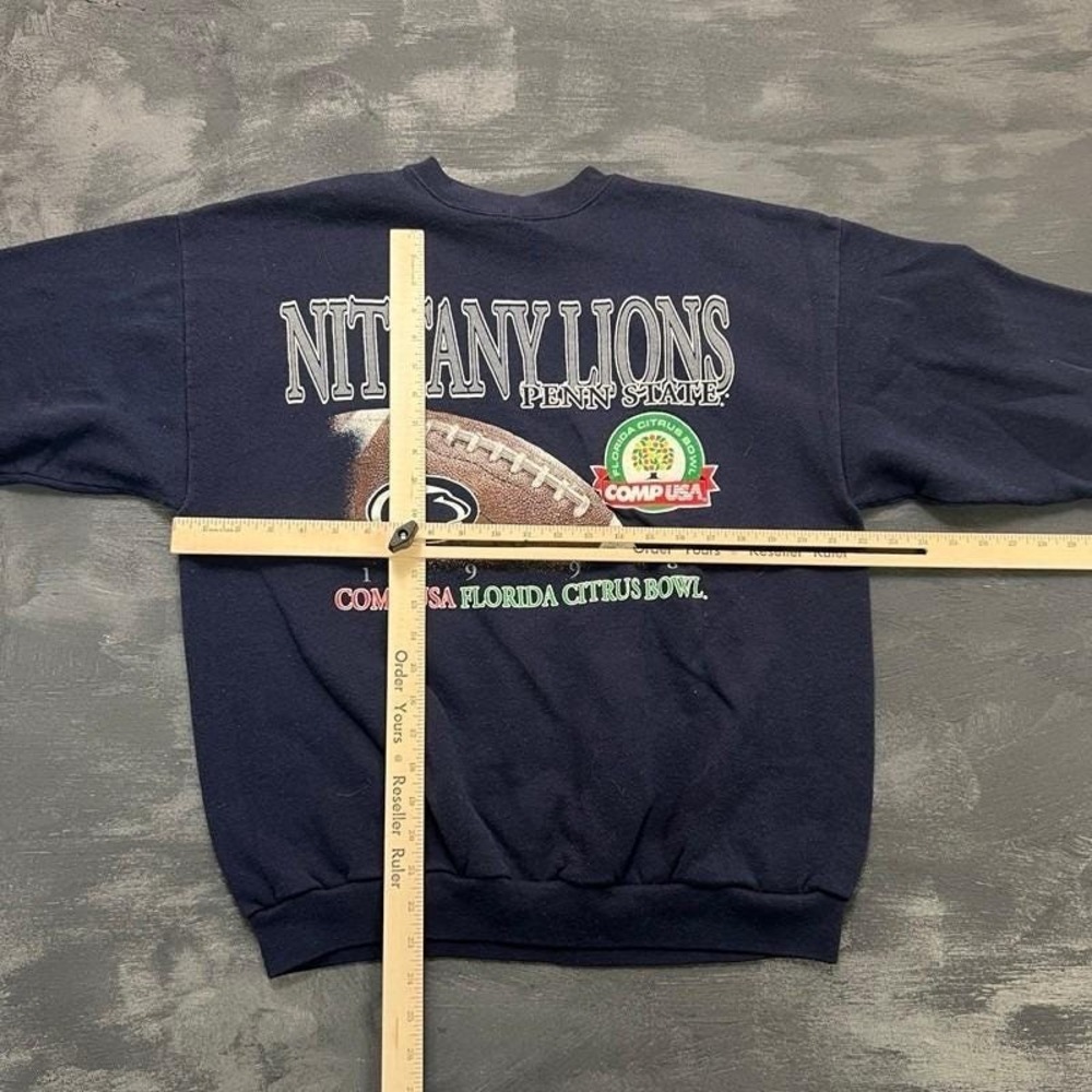 Vintage Nittany Lions Sweatshirt Mens XL Blue 1990s NCAA Football - Picture 4 of 7